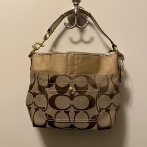 Coach Signature Carly Canvas Bag